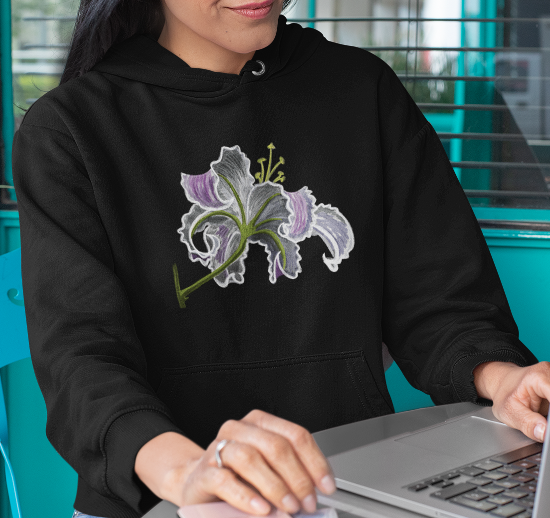 Jamie's Hand-Drawn "Lily Blossom" Hoodie