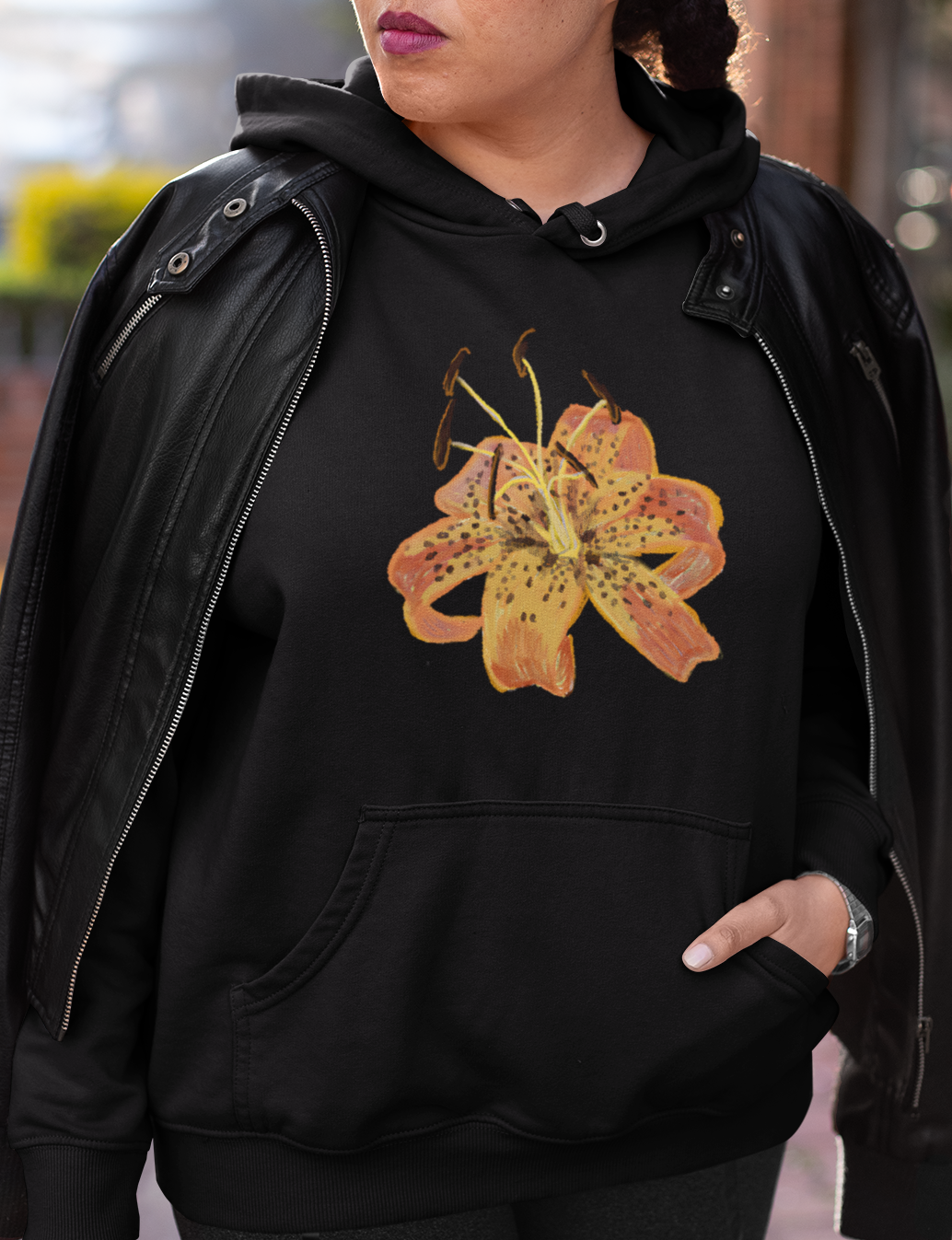 Jamie's Hand-Drawn "Ozark Lily" Hoodie