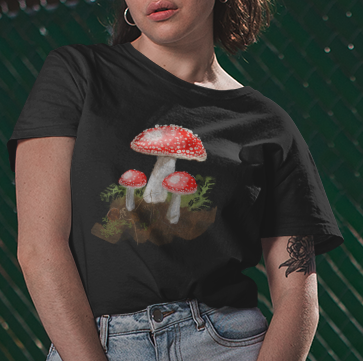 Jamie's Hand-Drawn "Amanitas" Tee Shirt