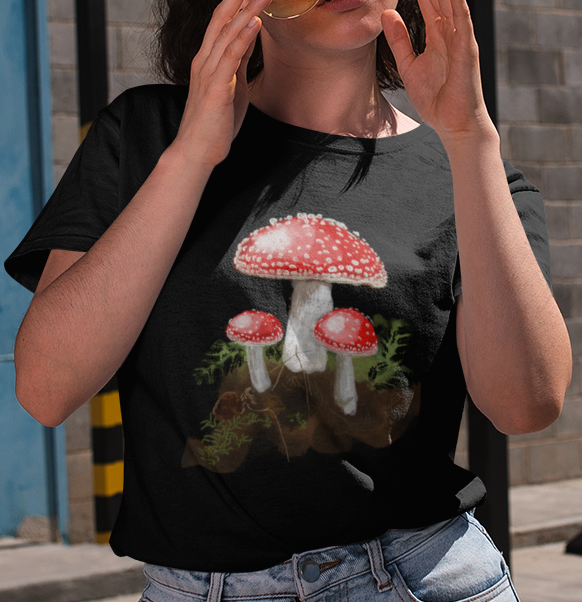 Jamie's Hand-Drawn "Amanitas" Tee Shirt