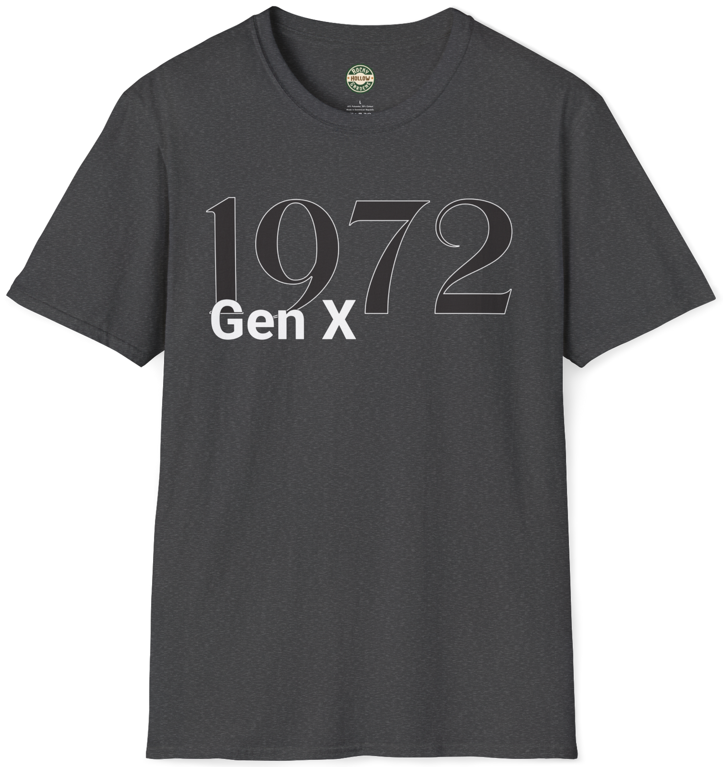 1972 Generation X Unisex Soft-Style T-Shirt for men or women