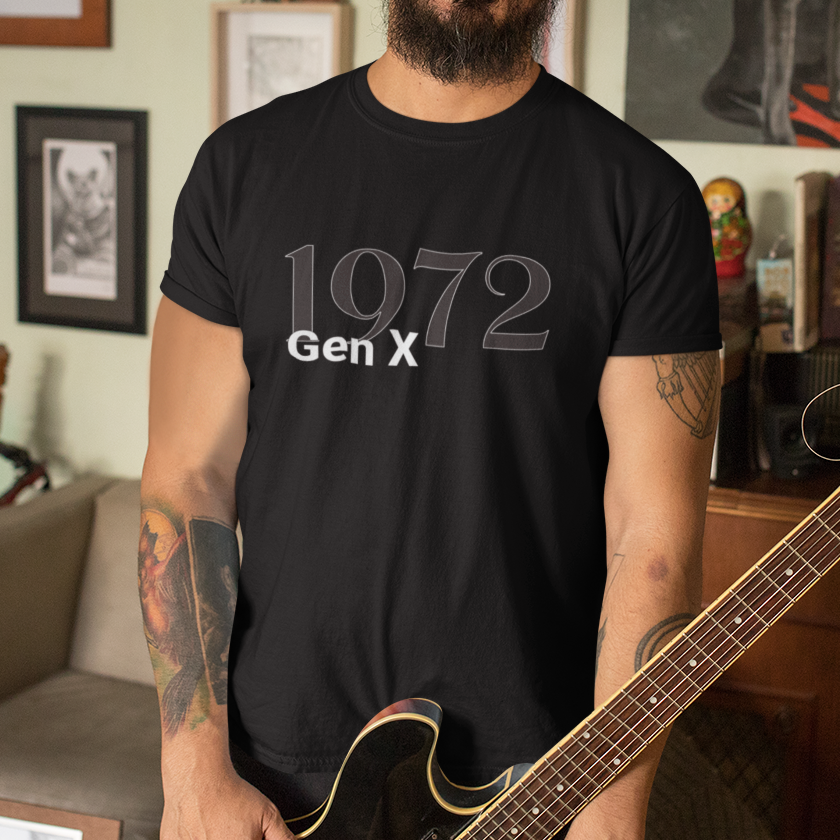 1972 Generation X Unisex Soft-Style T-Shirt for men or women