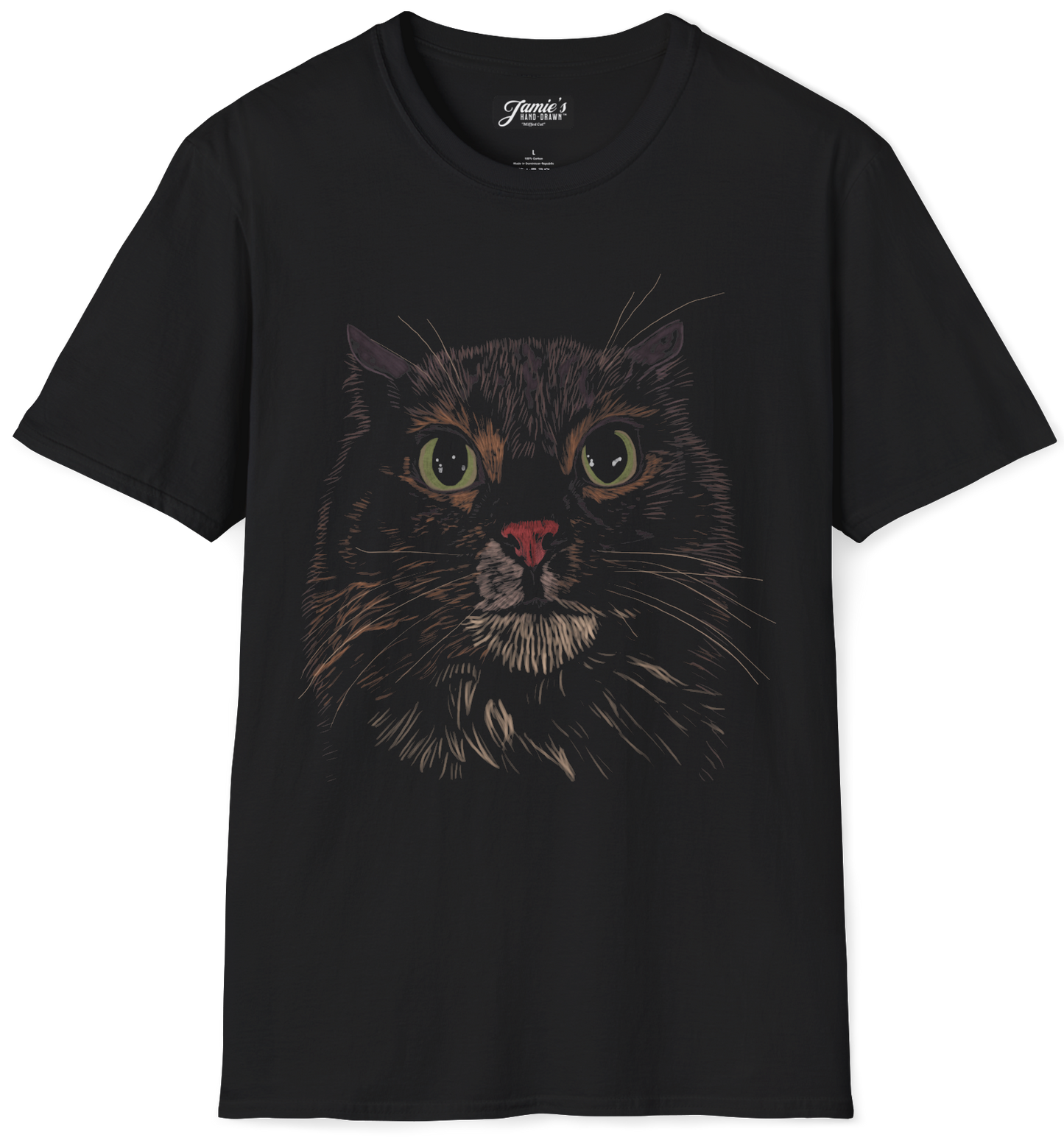 "Miffed Cat" Jamie's Hand-Drawn Cat Collection T-Shirt