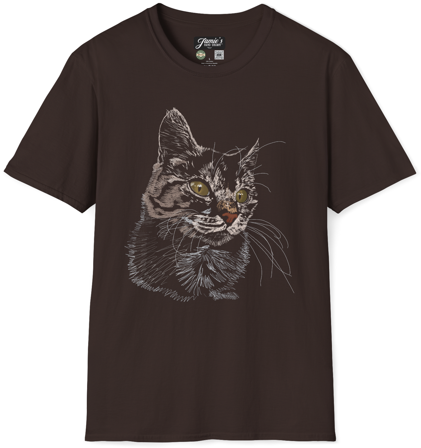 "Toes" Jamie's Hand-Drawn Cat Collection Unisex Softstyle T-Shirt
