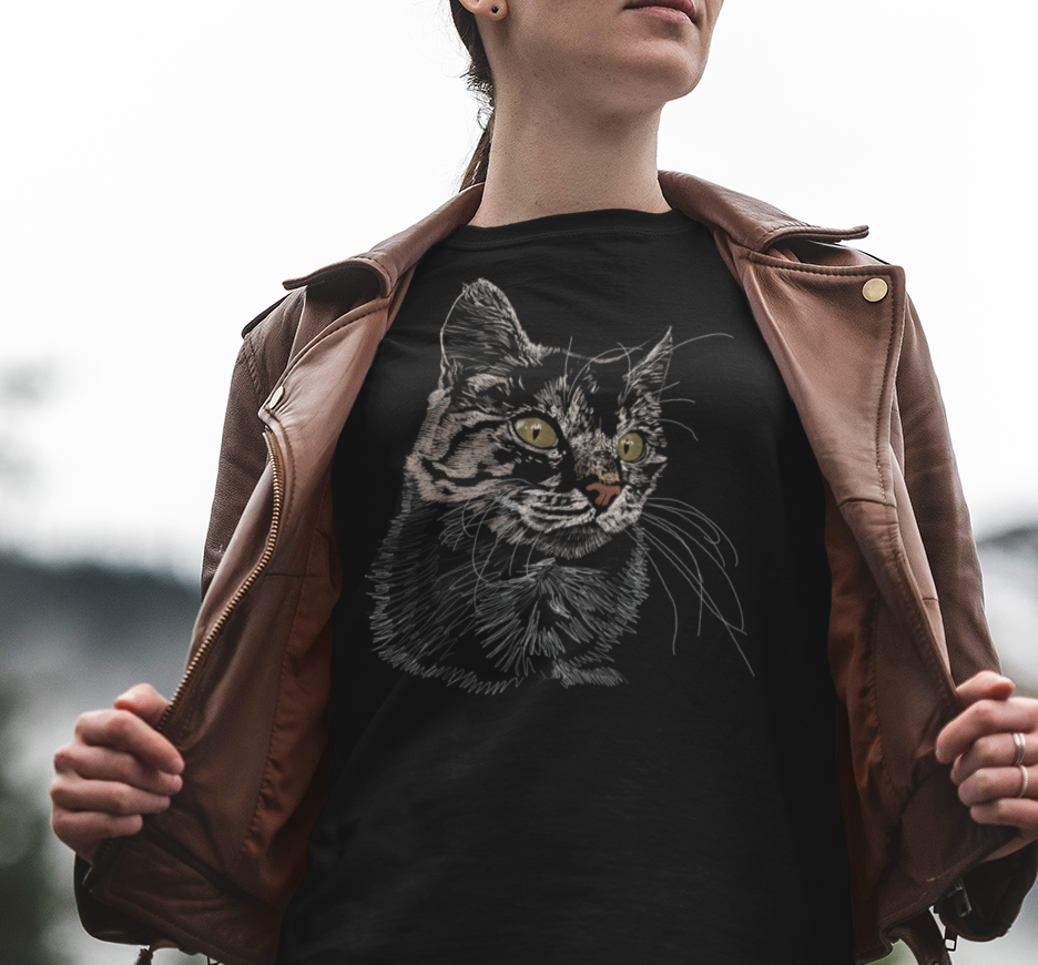 "Toes" Jamie's Hand-Drawn Cat Collection Unisex Softstyle T-Shirt