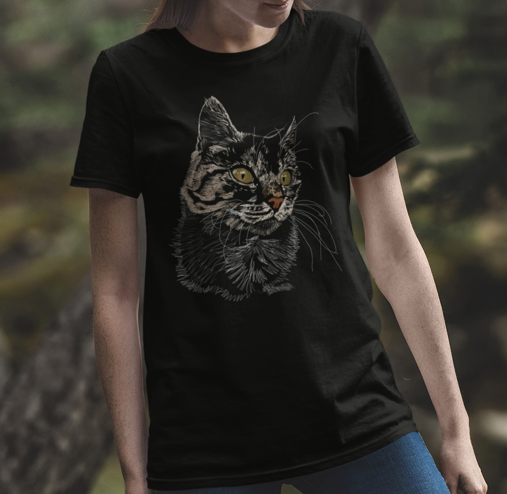 "Toes" Jamie's Hand-Drawn Cat Collection Unisex Softstyle T-Shirt