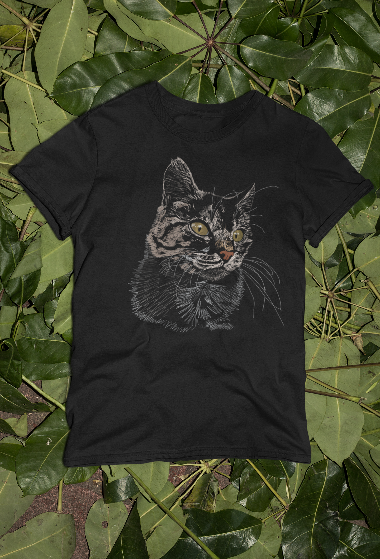 "Toes" Jamie's Hand-Drawn Cat Collection Unisex Softstyle T-Shirt