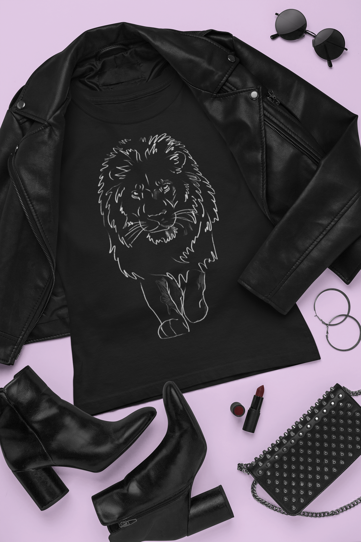 "King Cat" Jamie's Hand-Drawn Cat Collection Unisex Soft-style T-Shirt