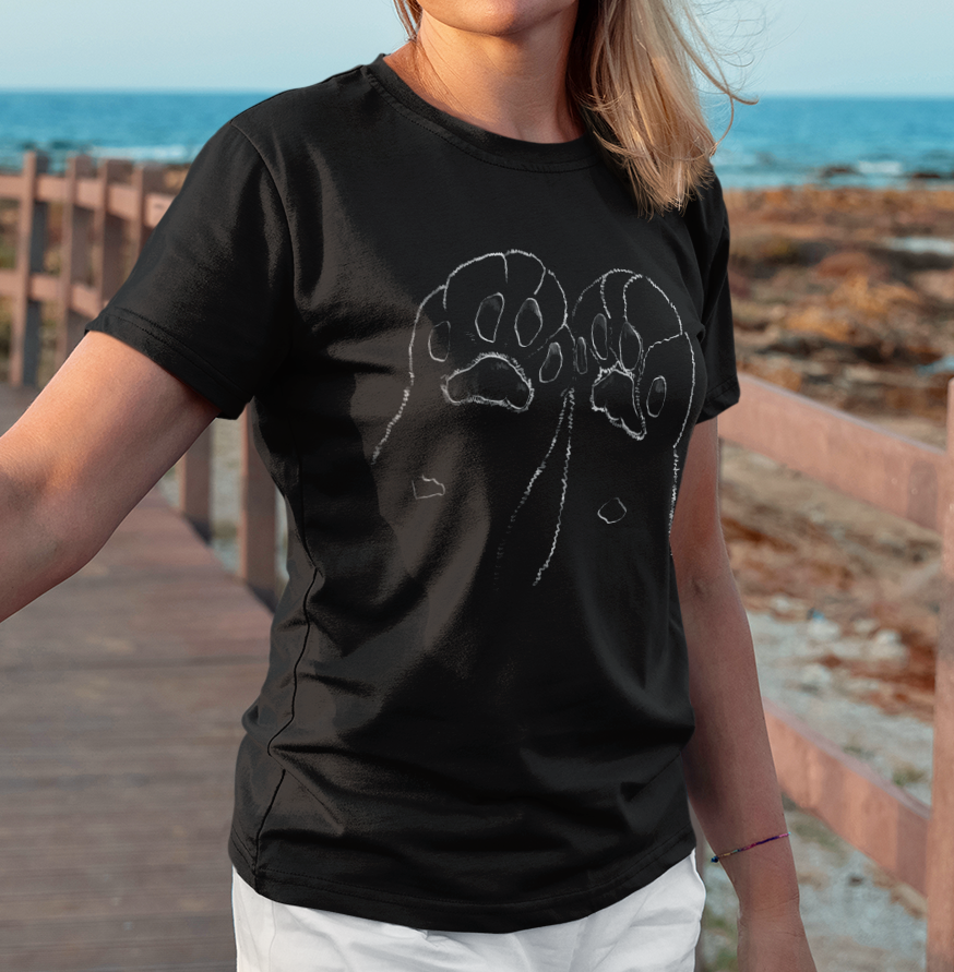 "BeanSies" Jamie's Hand-Drawn Cat Collection Unisex Soft-Style Tee Shirt