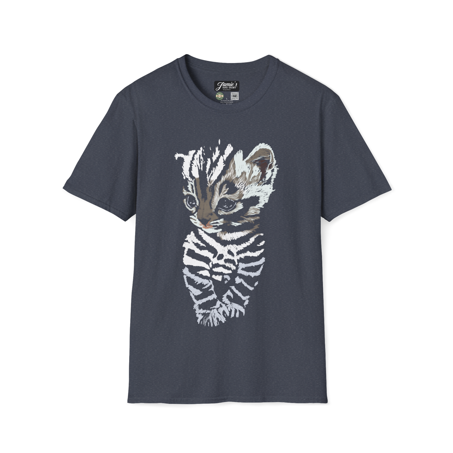 "Striped Kitten" from Jamie's Hand-Drawn Cat Collection.