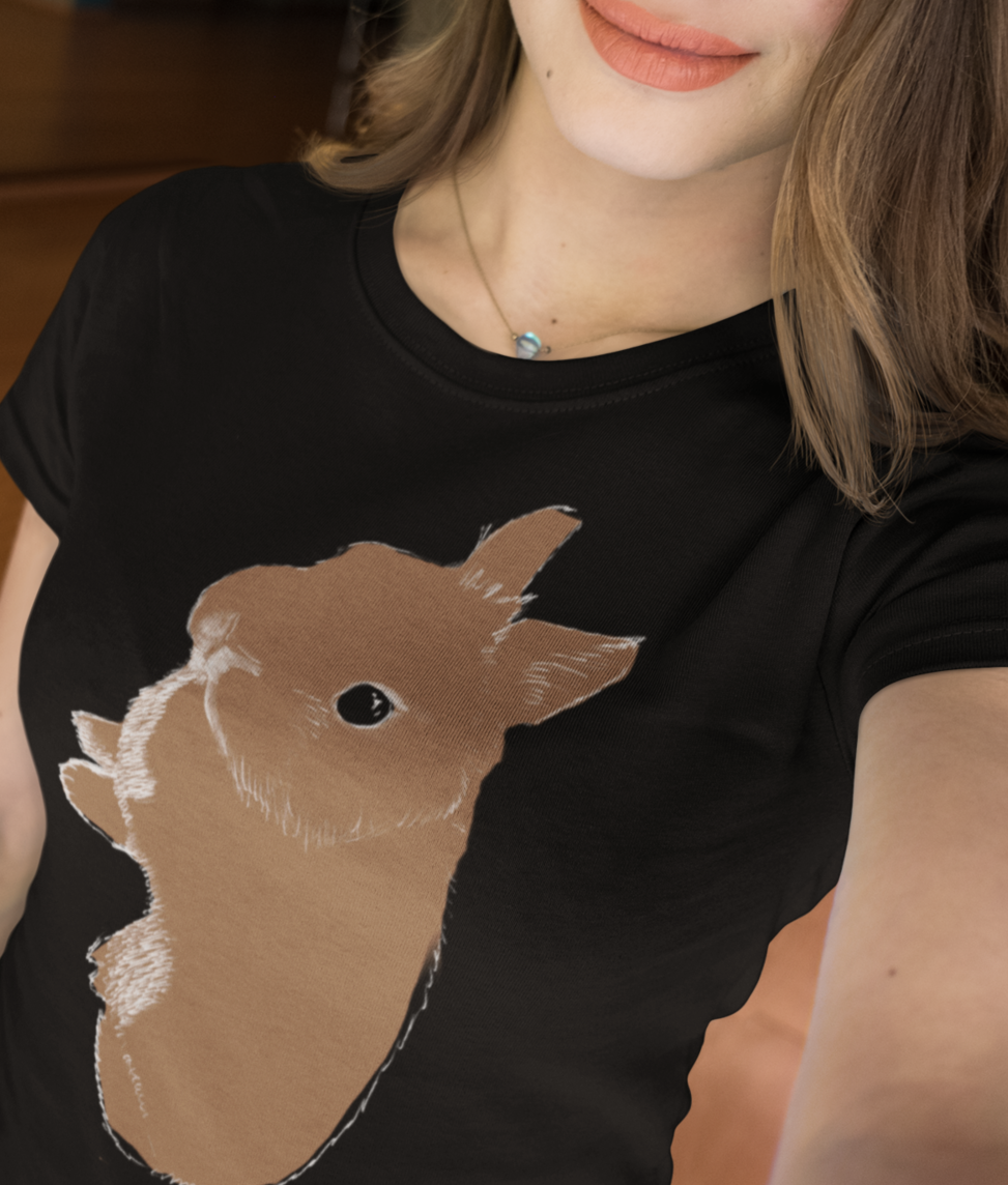 "Rabbit Kit Standing" Jamie's Hand-Drawn Rabbit Collection Unisex Soft-style T-Shirt