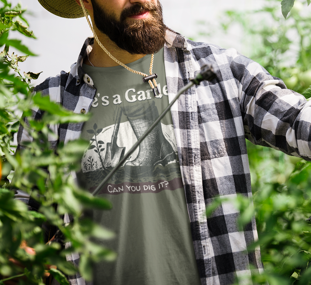 Life's a Garden - Can You Dig It? Unisex Soft-style Gardening T-Shirt