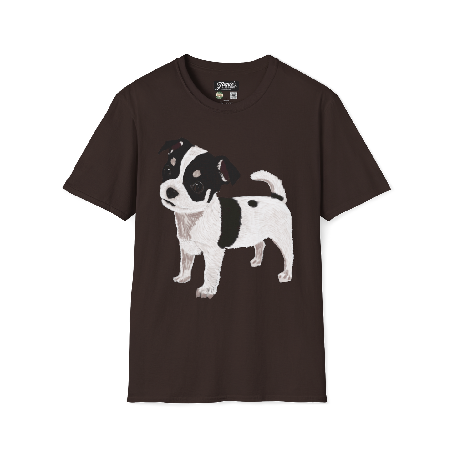 "Chihuahua Pup" Jamie's Hand-Drawn Dog Collection Unisex T-Shirt