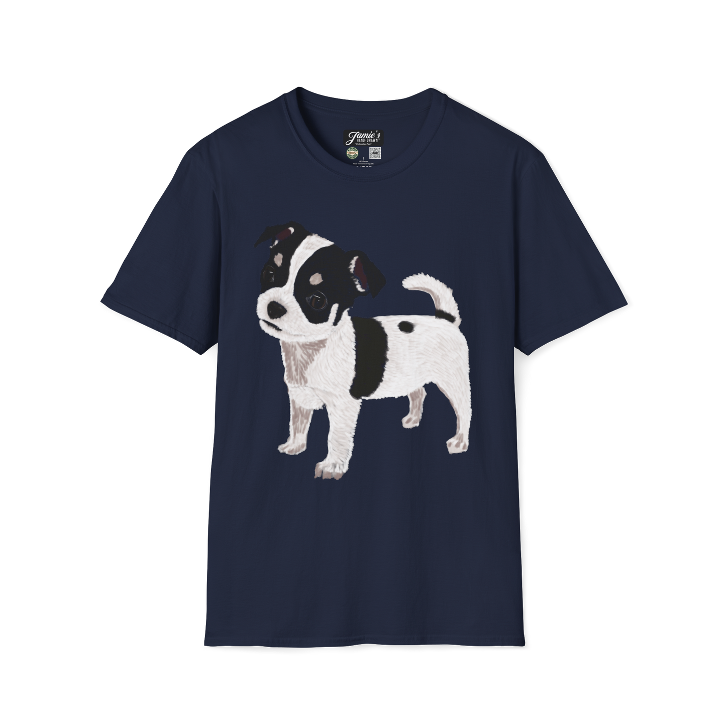 "Chihuahua Pup" Jamie's Hand-Drawn Dog Collection Unisex T-Shirt