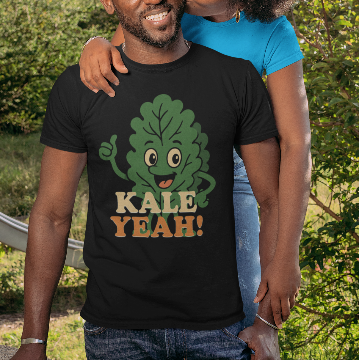 "Kale Yeah!" Unisex Softstyle T-Shirt, Funny Vegan Shirt, Organic T-Shirt, Plant-Based Humor Tee, Cute Gift for Foodies, Casual Wear