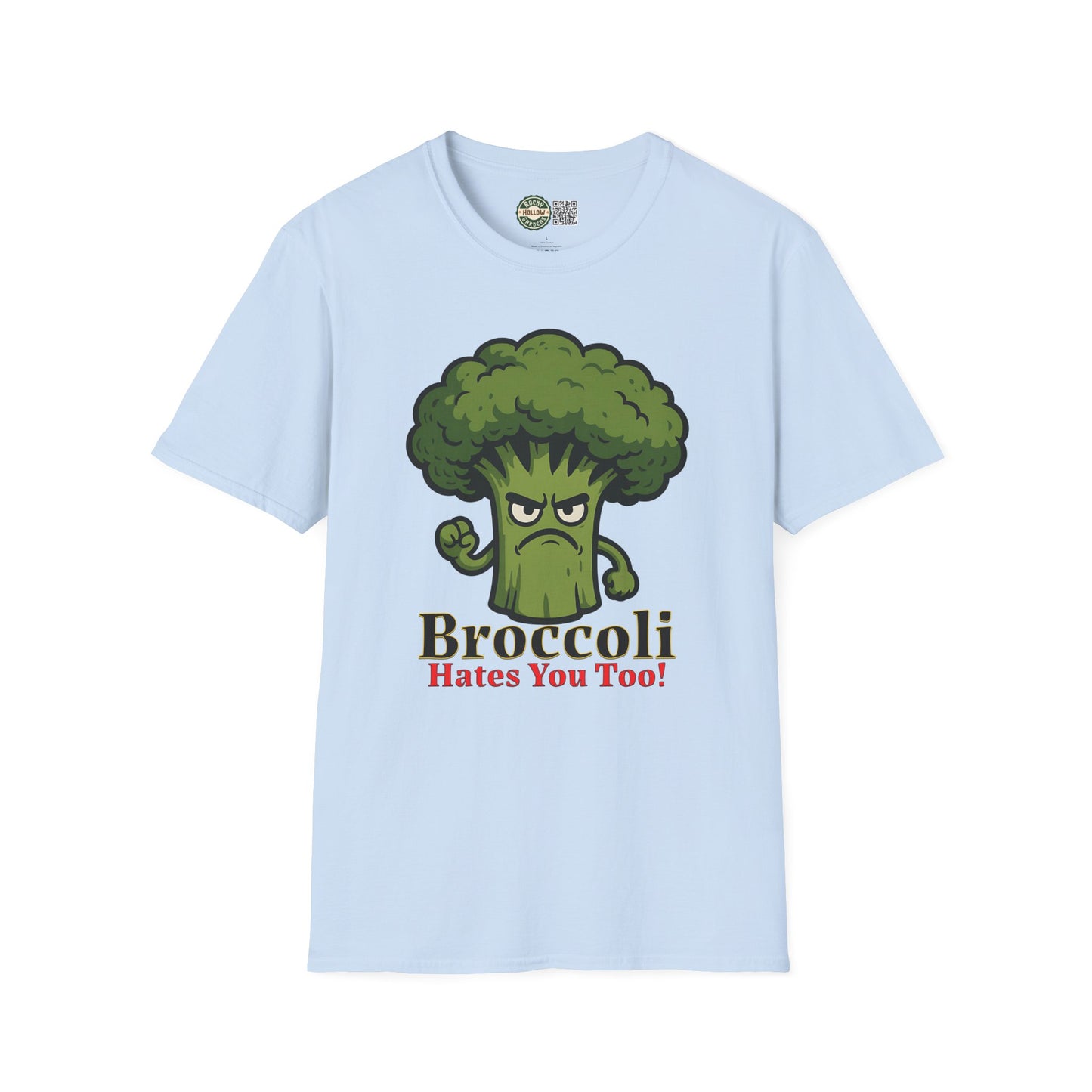 "Broccoli Hates You Too!" Funny Unisex T-Shirt, Gift for Veggie Lovers, Quirky Apparel for Gardeners, Humorous Tee for Foodies, Unique Present