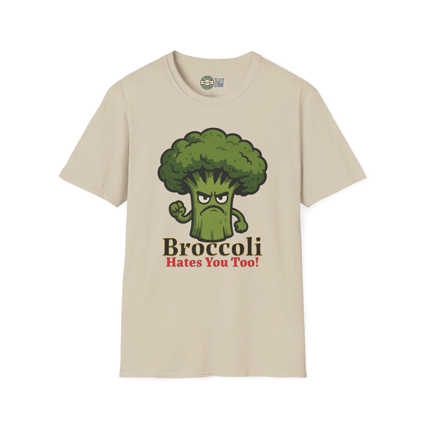 "Broccoli Hates You Too!" Funny Unisex T-Shirt, Gift for Veggie Lovers, Quirky Apparel for Gardeners, Humorous Tee for Foodies, Unique Present