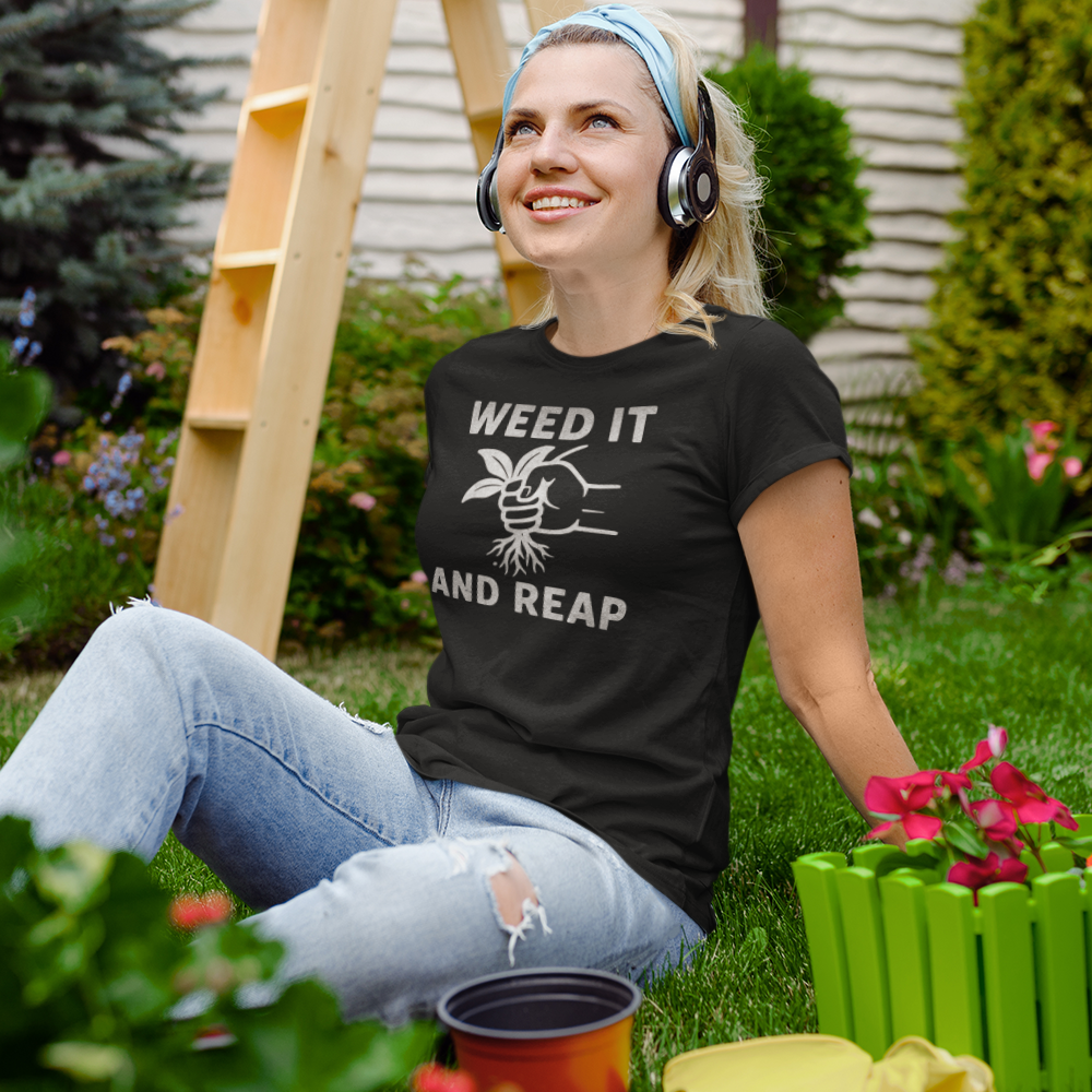 "Weed It and Reap" Tee - Funny Gardening T-Shirt, Unisex Plant Lover Shirt, Great Gift for Gardeners, Eco-Friendly Apparel, Rustic Homesteader Humor