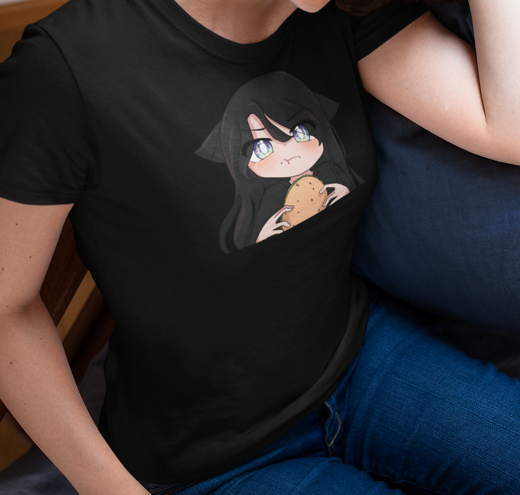 Little Ruby - Cute wolf girl T-Shirt | Anime Style, Softstyle Tee, Gift for Gamers, Cartoon Shirt, Kawaii Apparel