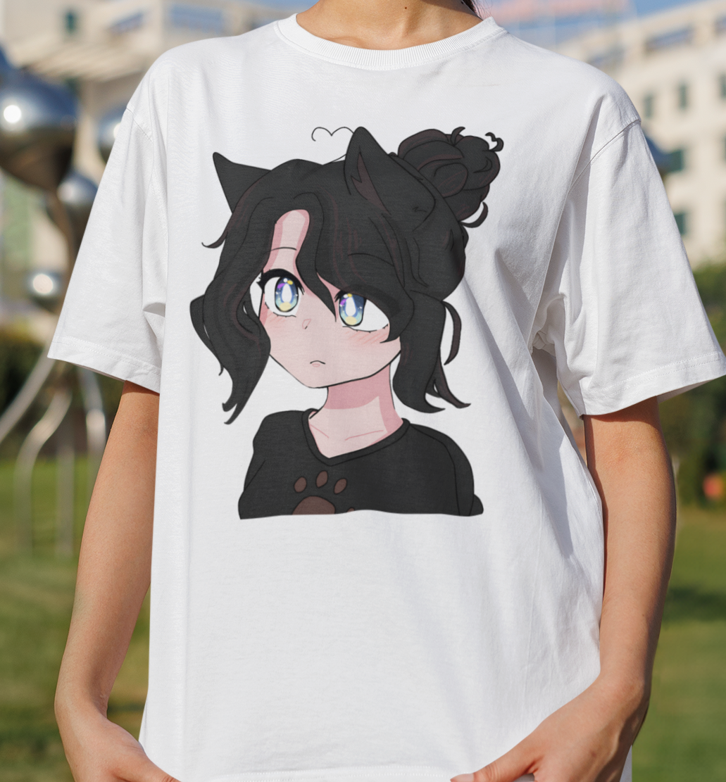 Ruby Rosher - Cute Anime wolf Girl Graphic Tee, Unisex Cartoon T-Shirt, Trendy Apparel for Fans, Gift for Anime Lovers, Casual Wear