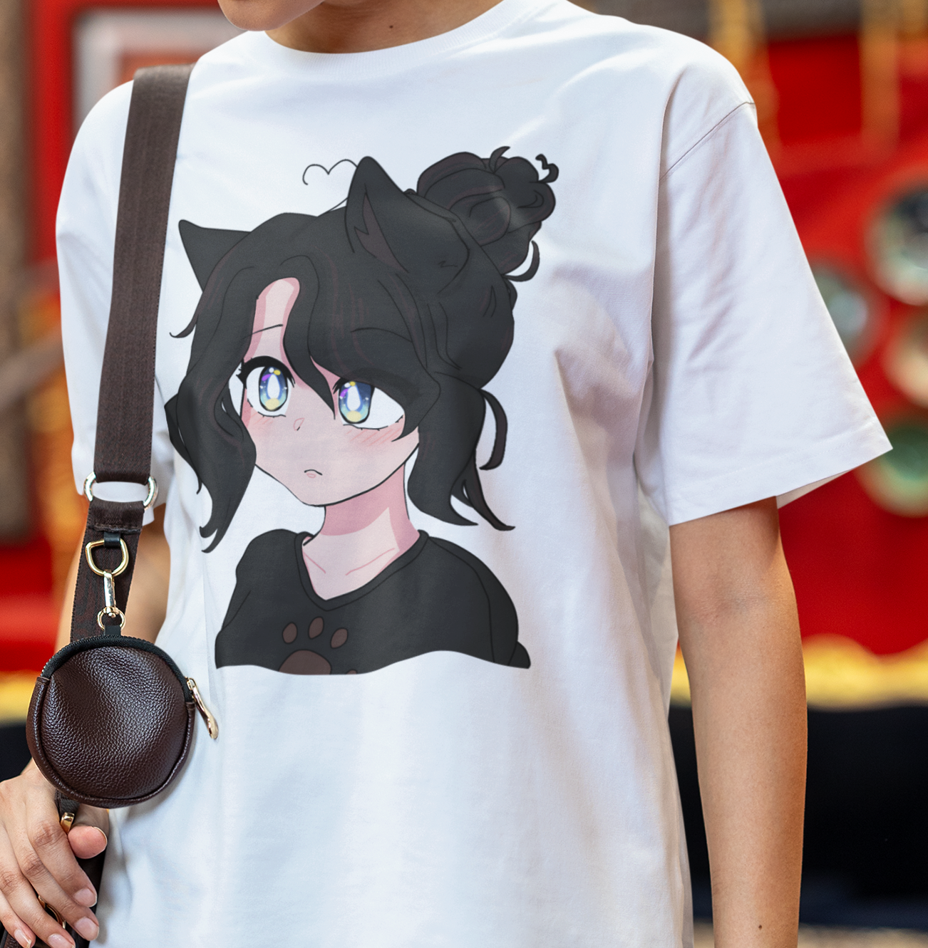 Ruby Rosher - Cute Anime wolf Girl Graphic Tee, Unisex Cartoon T-Shirt, Trendy Apparel for Fans, Gift for Anime Lovers, Casual Wear