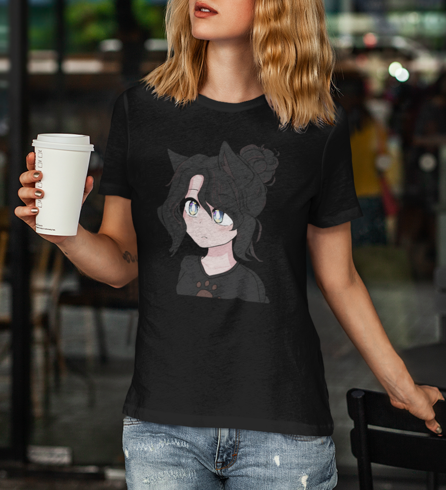 Ruby Rosher - Cute Anime wolf Girl Graphic Tee, Unisex Cartoon T-Shirt, Trendy Apparel for Fans, Gift for Anime Lovers, Casual Wear