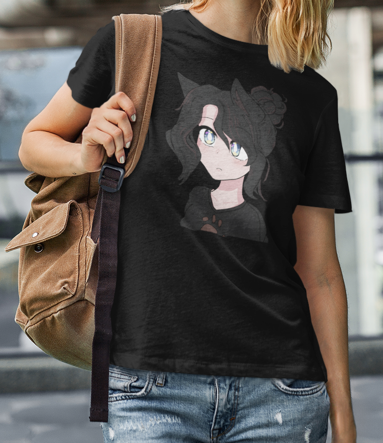 Ruby Rosher - Cute Anime wolf Girl Graphic Tee, Unisex Cartoon T-Shirt, Trendy Apparel for Fans, Gift for Anime Lovers, Casual Wear