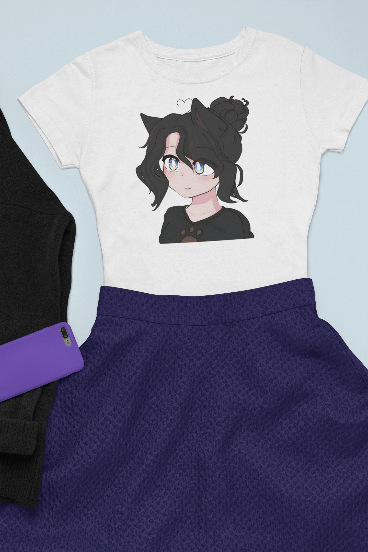Ruby Rosher - Cute Anime wolf Girl Graphic Tee, Unisex Cartoon T-Shirt, Trendy Apparel for Fans, Gift for Anime Lovers, Casual Wear