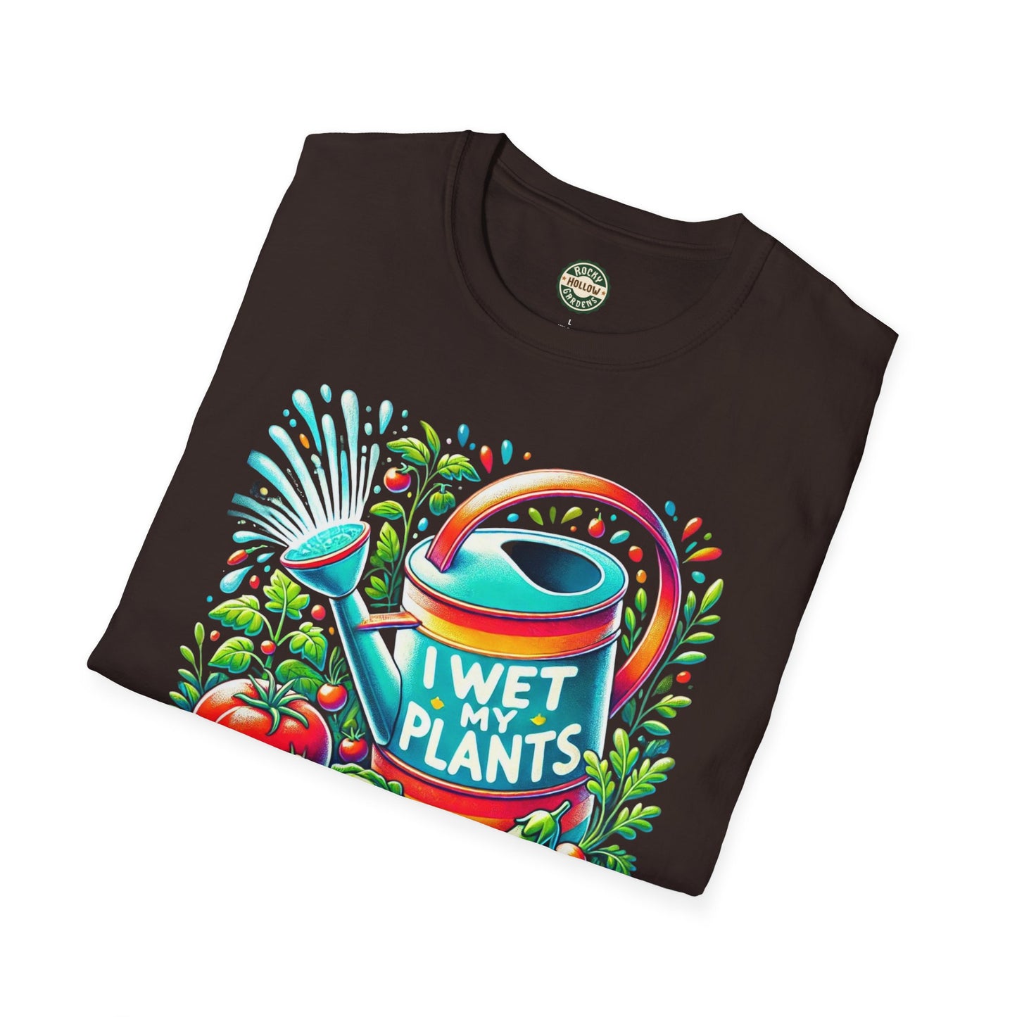"I Wet My Plants" Unisex Soft-style Gardening T-Shirt