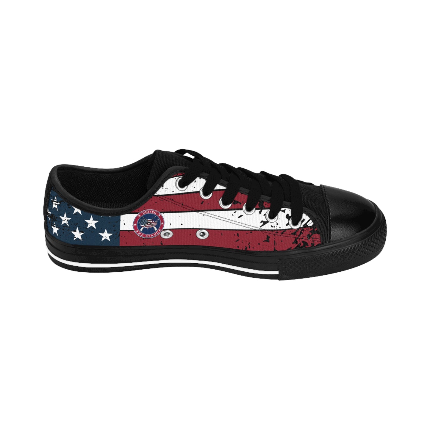 Patriotic "United We Stand" Men's Sneakers