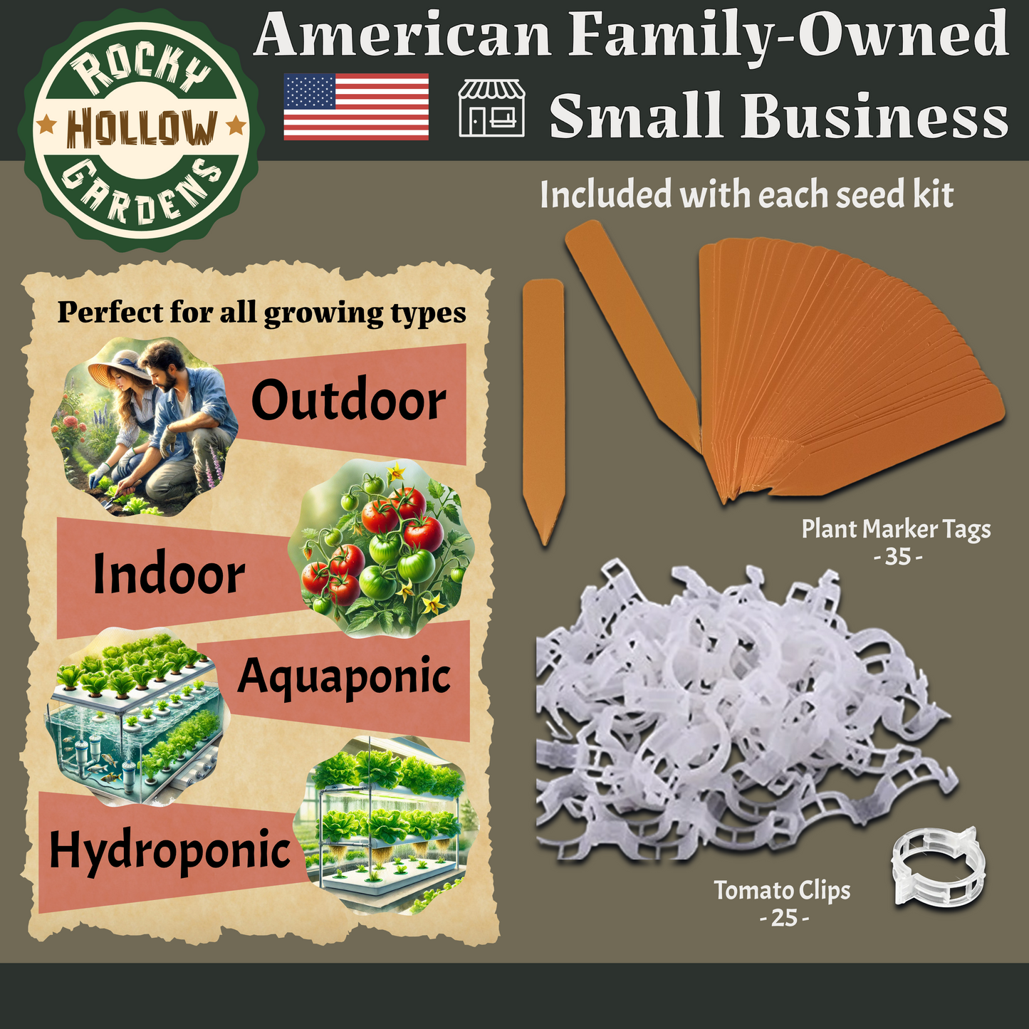 Seed Pack - Homesteader's Choice 35 Vegetable Varieties of Heirloom 19,700+ Seeds