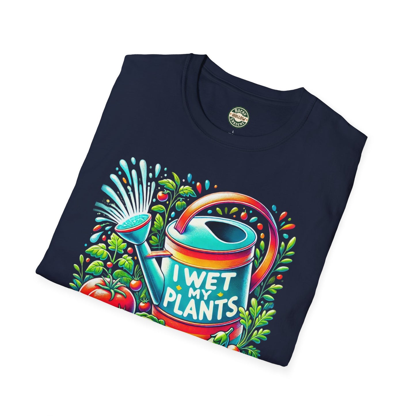 "I Wet My Plants" Unisex Soft-style Gardening T-Shirt