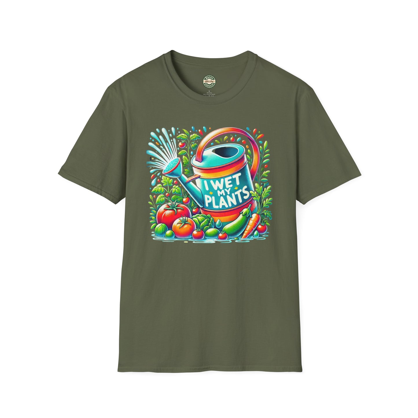 "I Wet My Plants" Unisex Soft-style Gardening T-Shirt