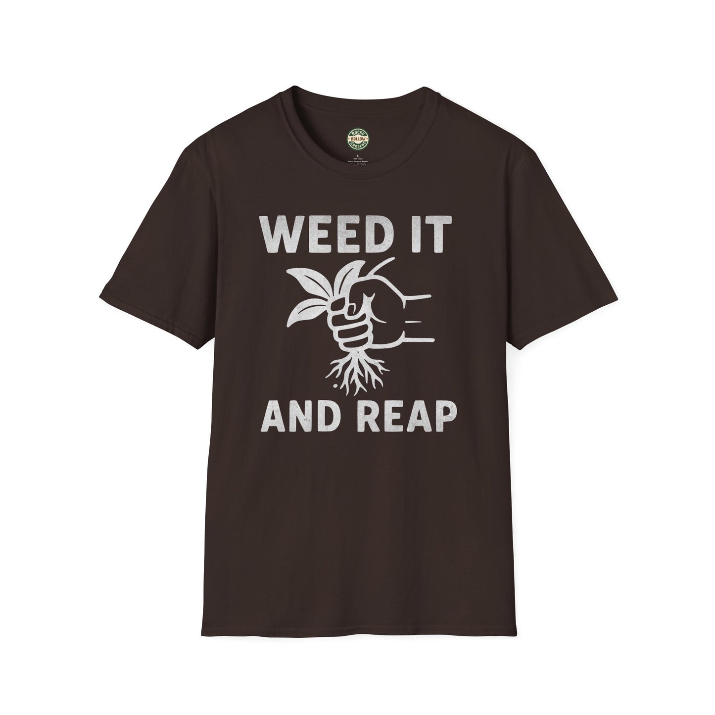 "Weed It and Reap" Tee - Funny Gardening T-Shirt, Unisex Plant Lover Shirt, Great Gift for Gardeners, Eco-Friendly Apparel, Rustic Homesteader Humor
