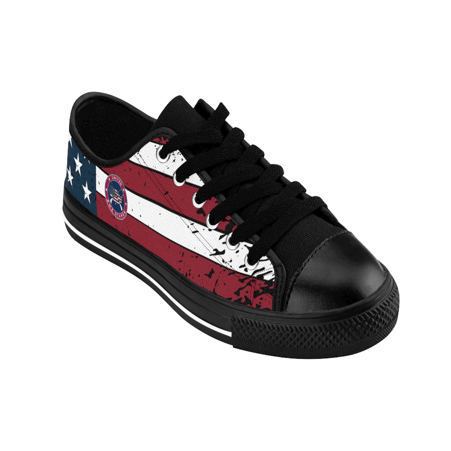 Patriotic "United We Stand" Men's Sneakers