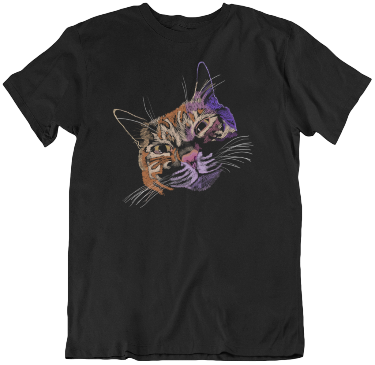 "Lovey Cat" from Jamie's Hand-Drawn Cat Collection Unisex Soft-style T-Shirt