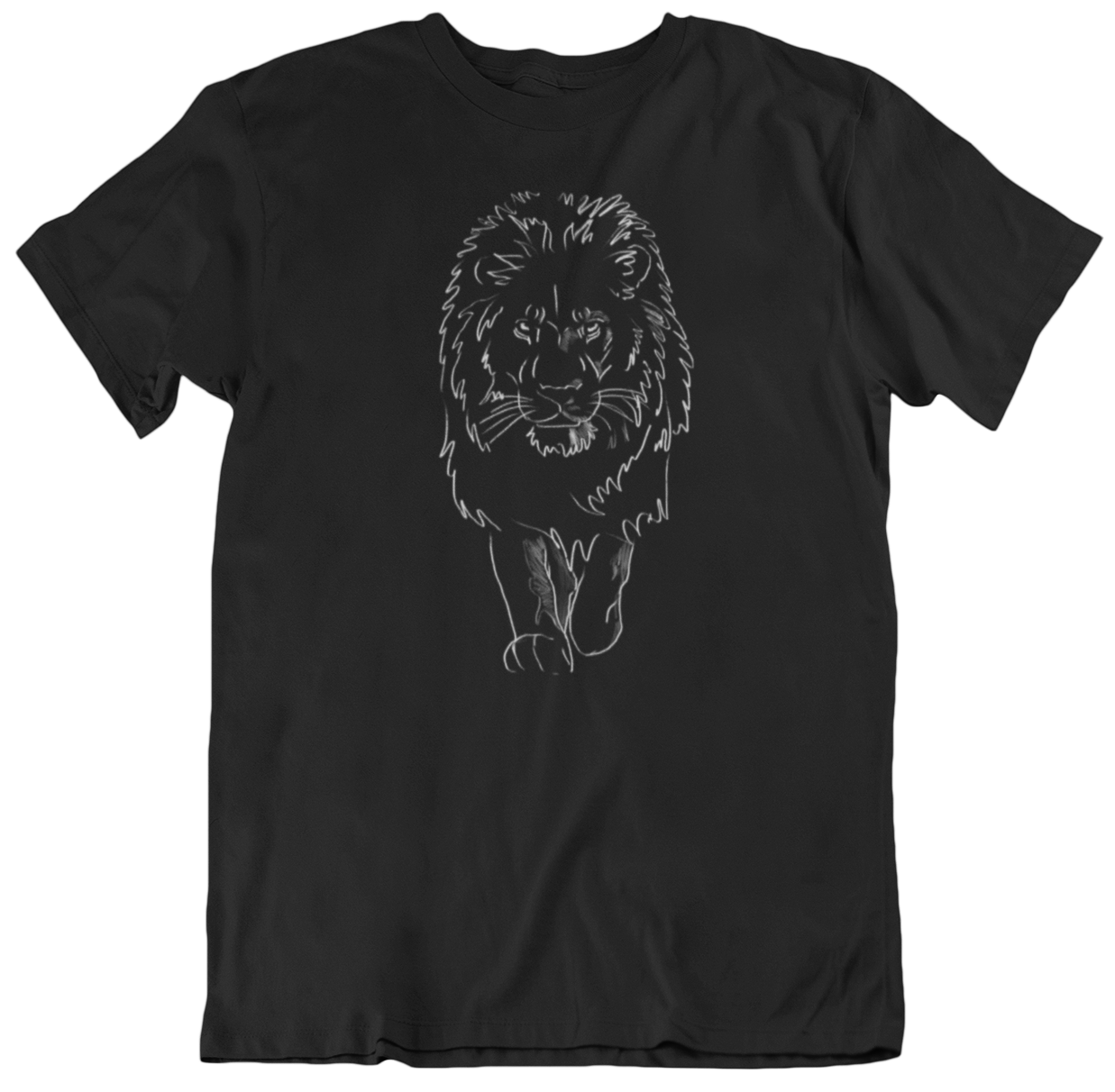 "King Cat" from Jamie's Hand-Drawn cat Collection Unisex Soft-style T-Shirt