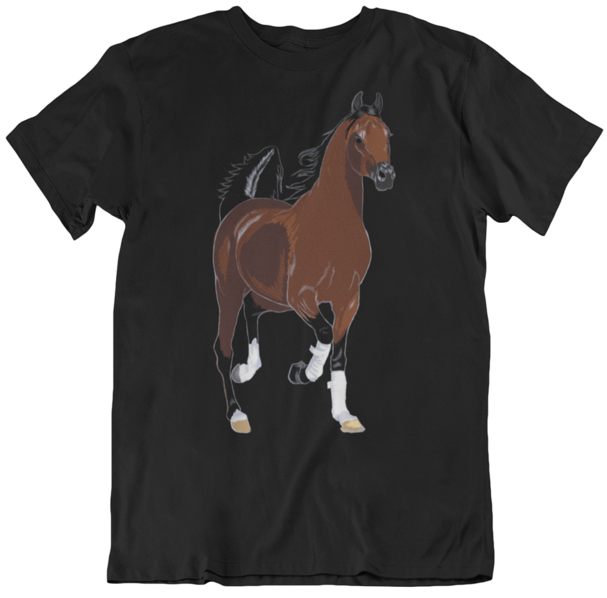 "Arabian Beauty" from Jamie's Hand-Drawn Horse Collection Unisex Soft-style T-Shirt