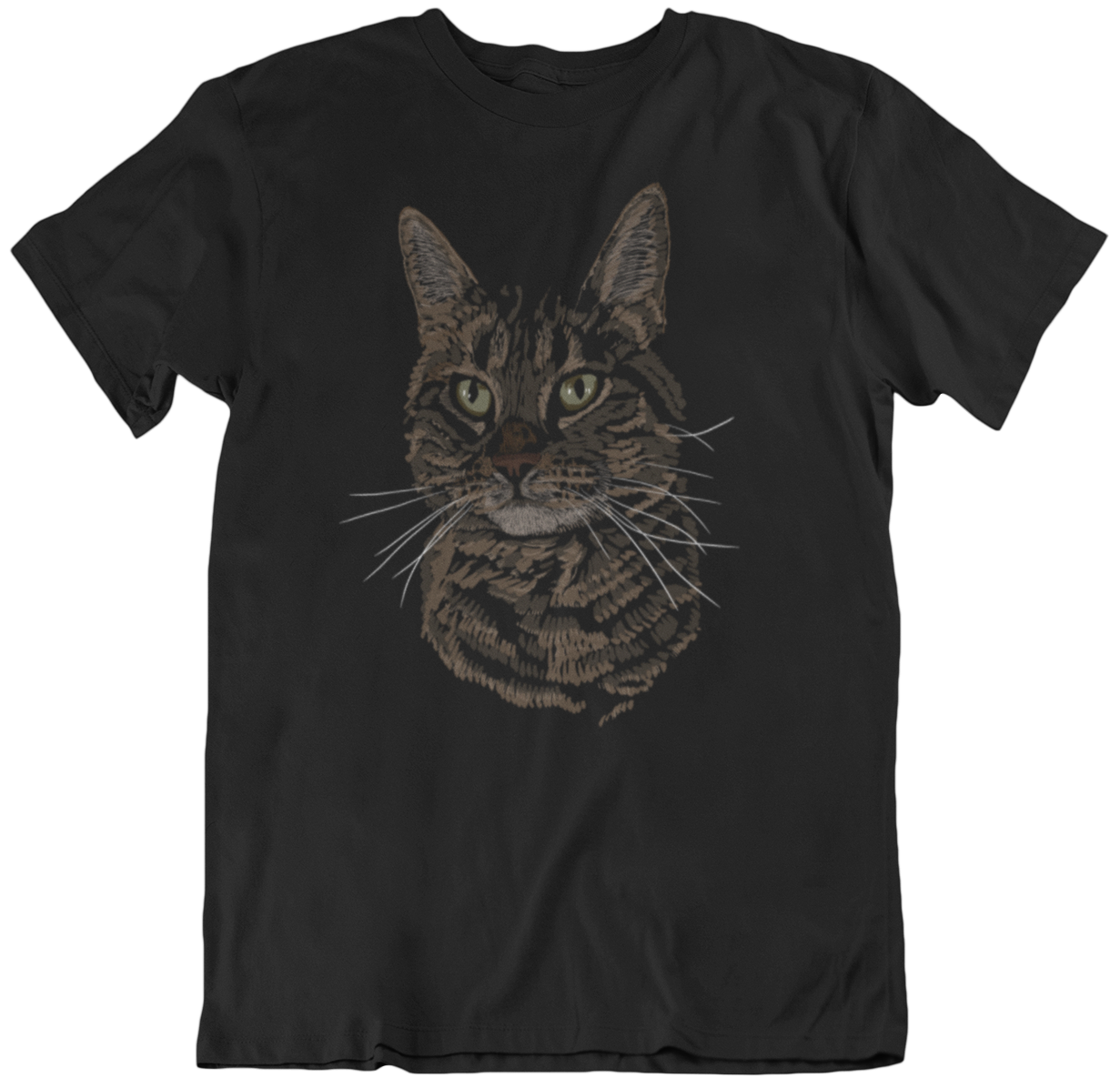 "Joshua's Cat" from Jamie's Hand-Drawn Cat Collection Unisex Soft-style T-Shirt