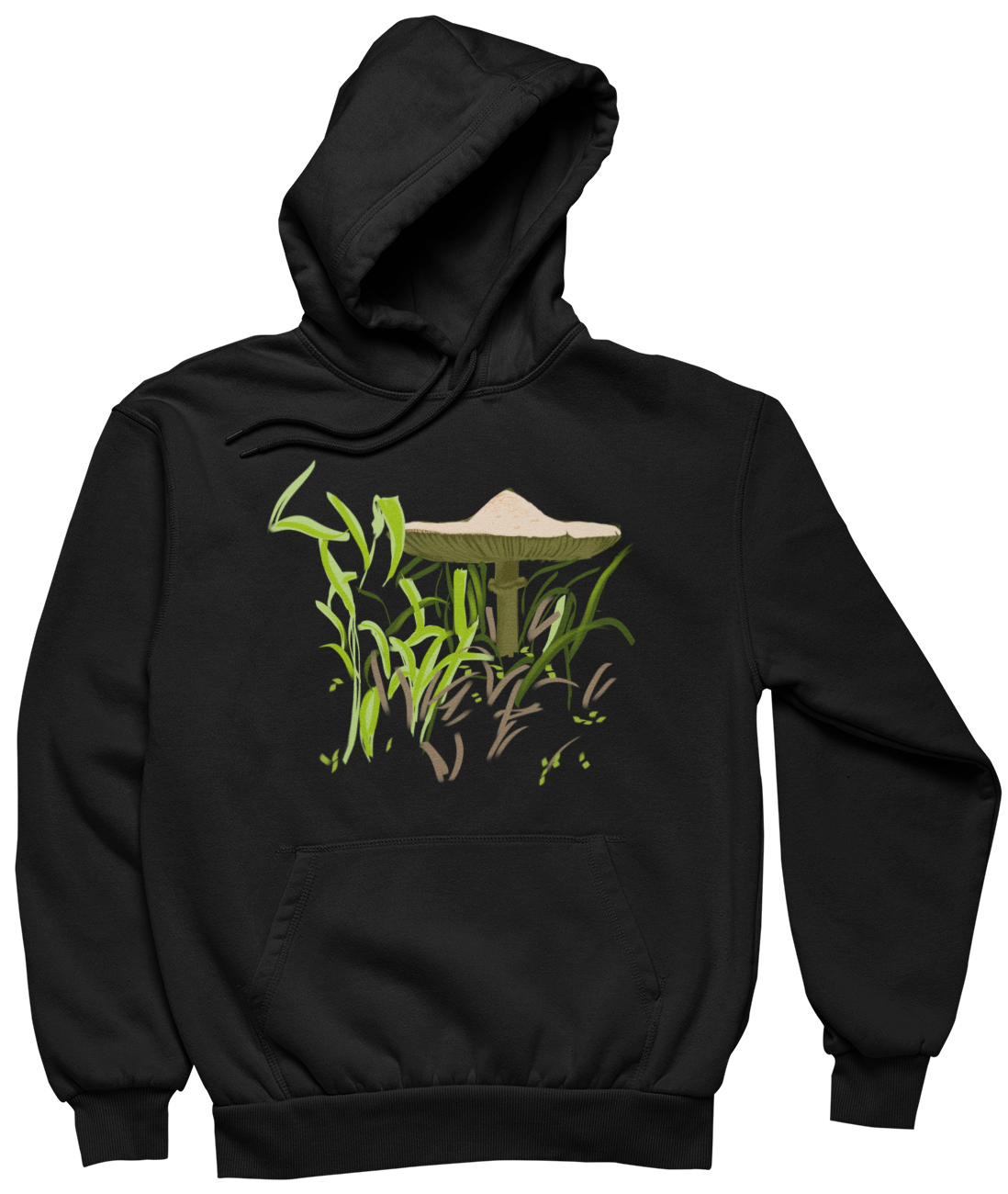 "Brown Mushroom" from Jamie's Hand-Drawn Mushroom Collection Unisex Hoodie