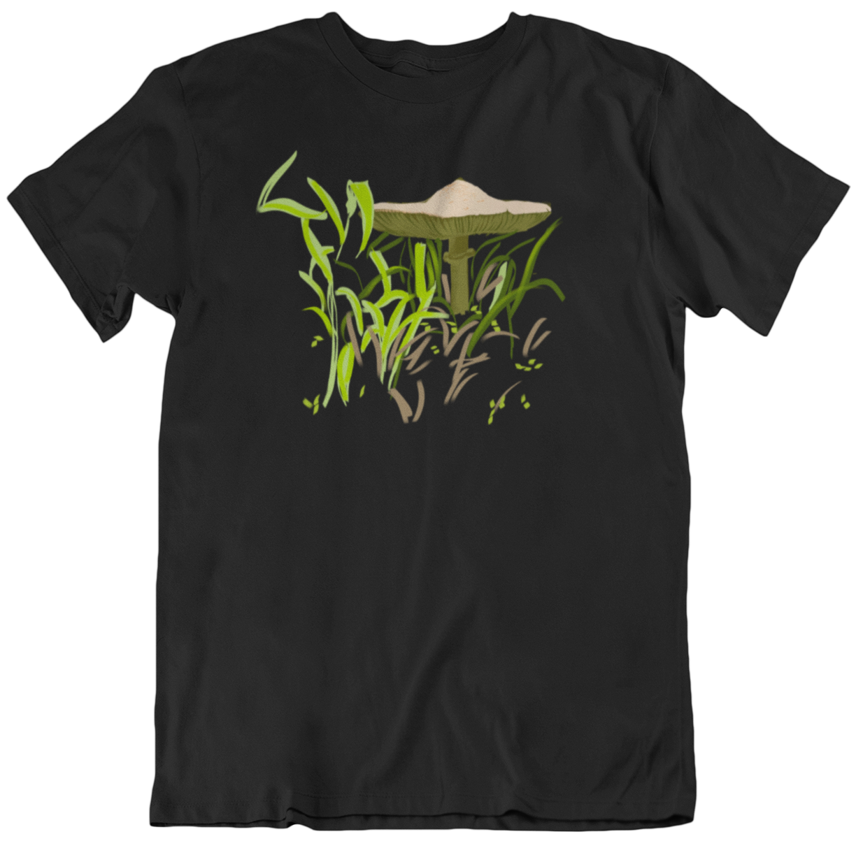 "Brown Mushroom" from Jamie's Hand-Drawn Mushroom Collection Unisex Soft-style T-Shirt