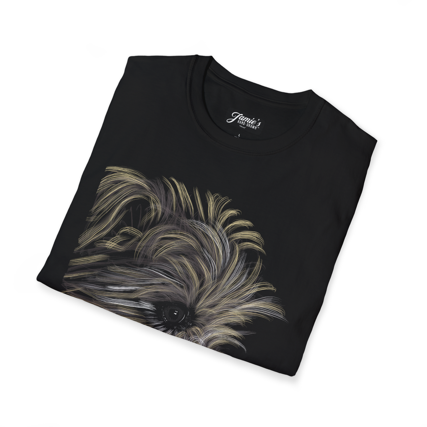 Jamie's Hand-Drawn "Chewy" Unisex Soft-Style cute graphic Tee Shirt for women