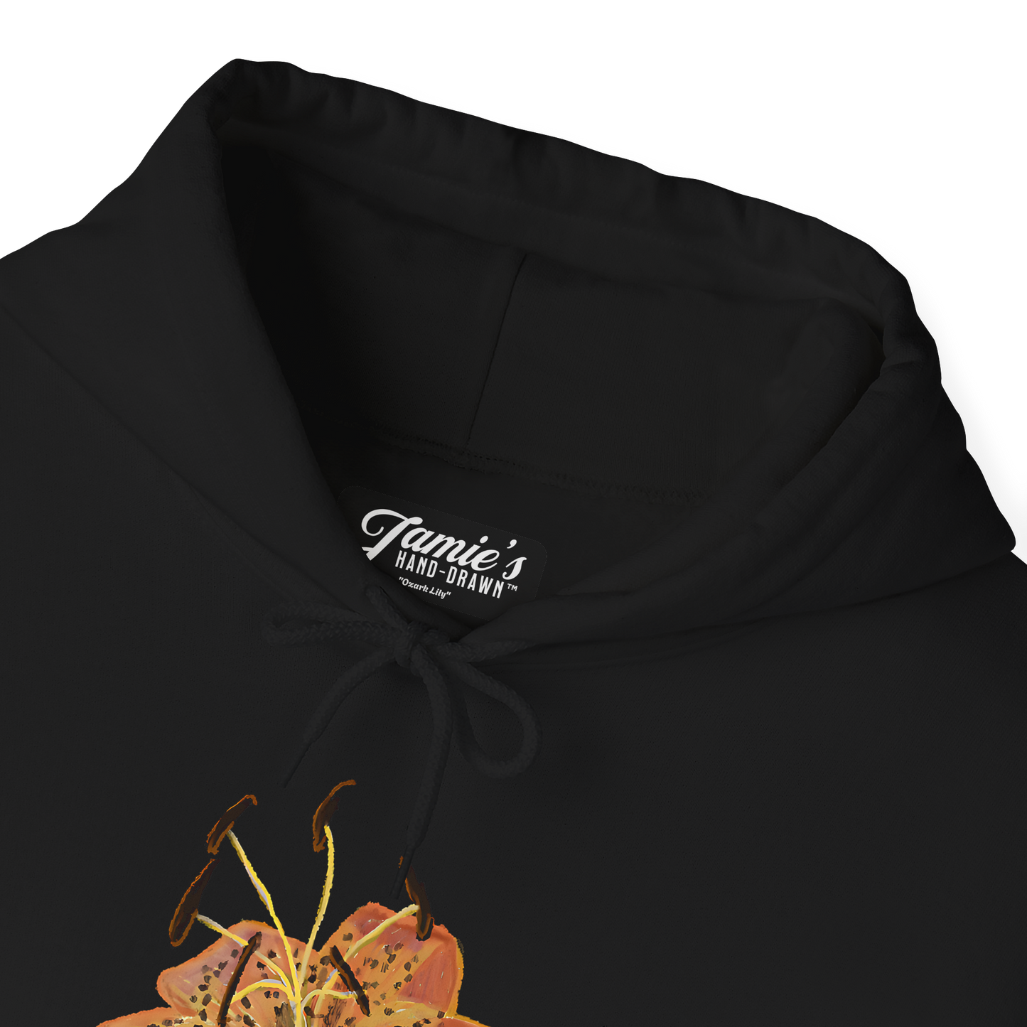 Jamie's Hand-Drawn "Ozark Lily" Hoodie