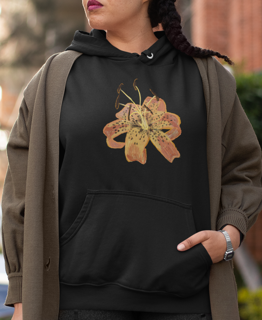 Jamie's Hand-Drawn "Ozark Lily" Hoodie