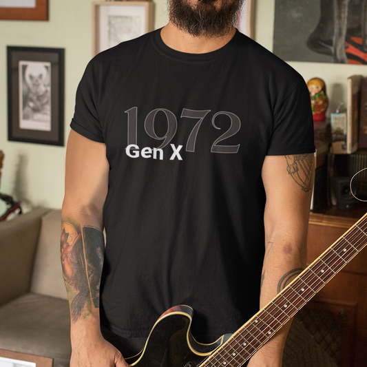 1972 Generation X Unisex Soft-Style T-Shirt for men or women