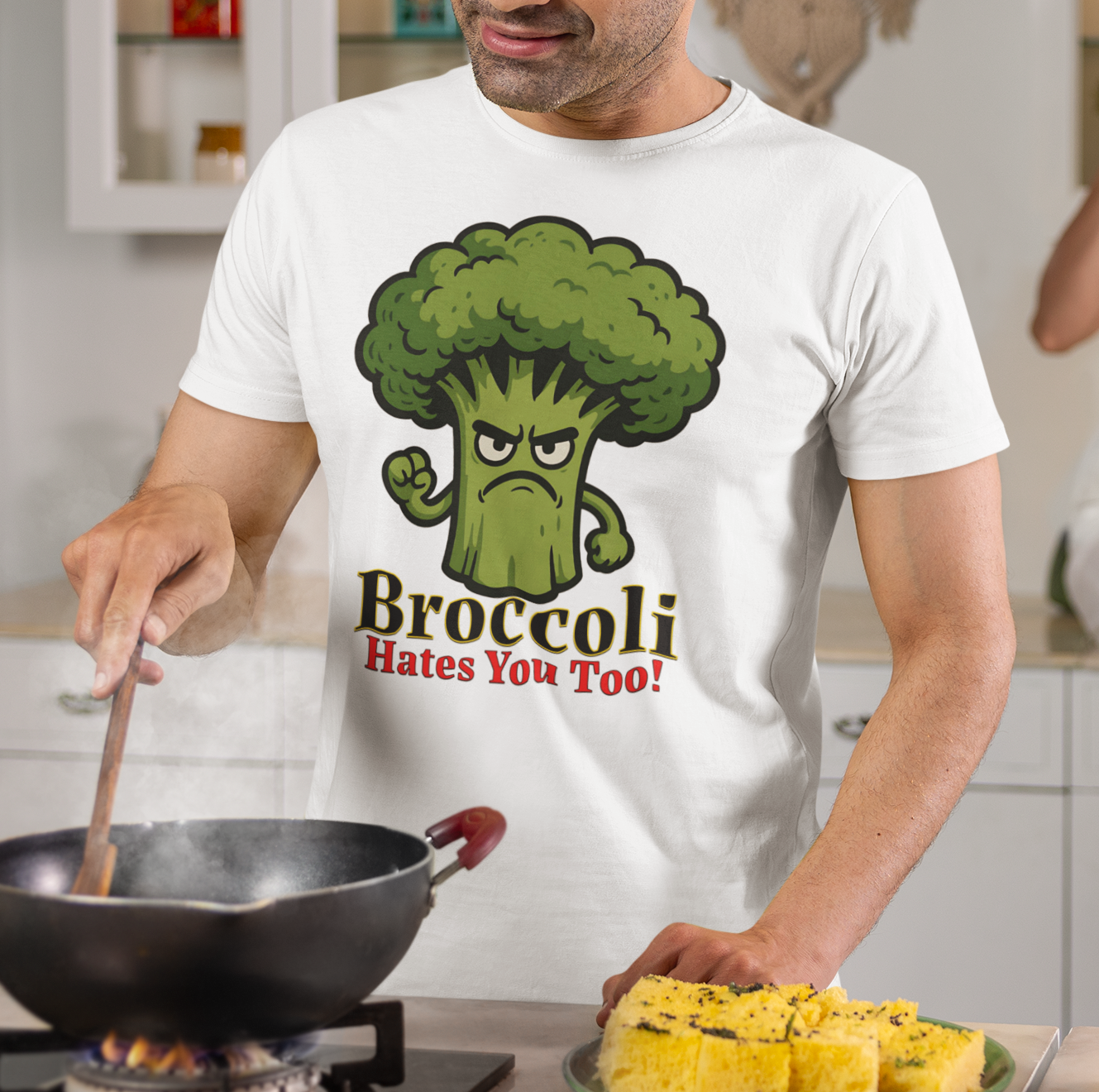 "Broccoli Hates You Too!" Funny Unisex T-Shirt, Gift for Veggie Lovers, Quirky Apparel for Gardeners, Humorous Tee for Foodies, Unique Present