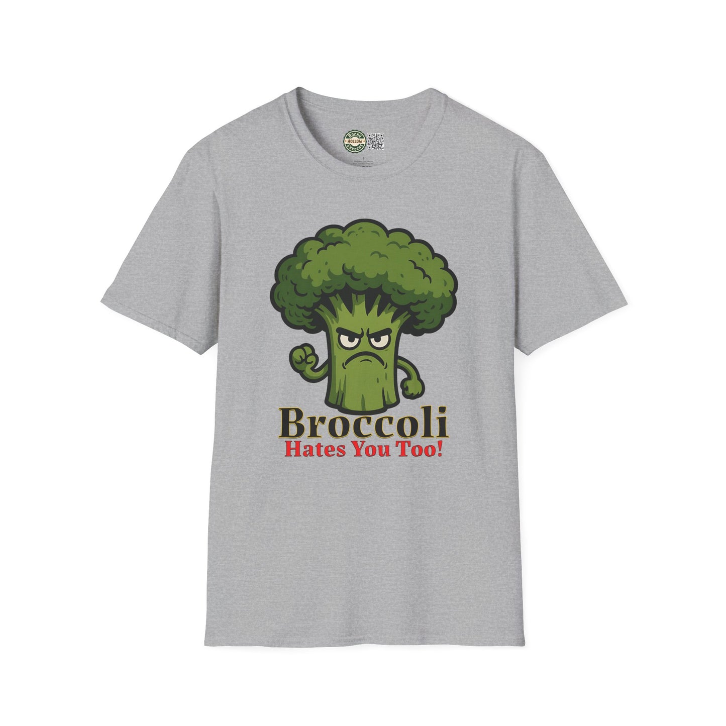 "Broccoli Hates You Too!" Funny Unisex T-Shirt, Gift for Veggie Lovers, Quirky Apparel for Gardeners, Humorous Tee for Foodies, Unique Present