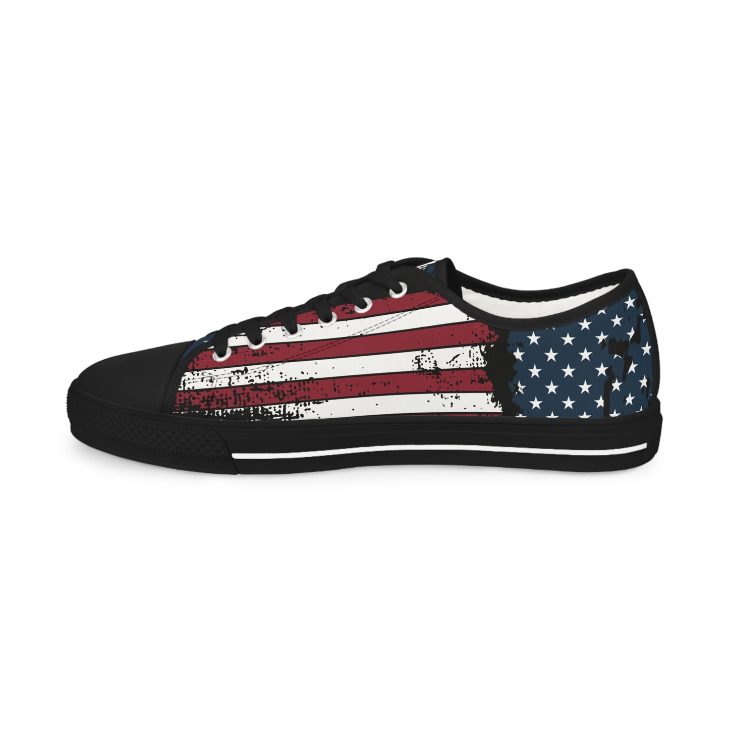 Patriotic "United We Stand" Men's Low Top Sneakers