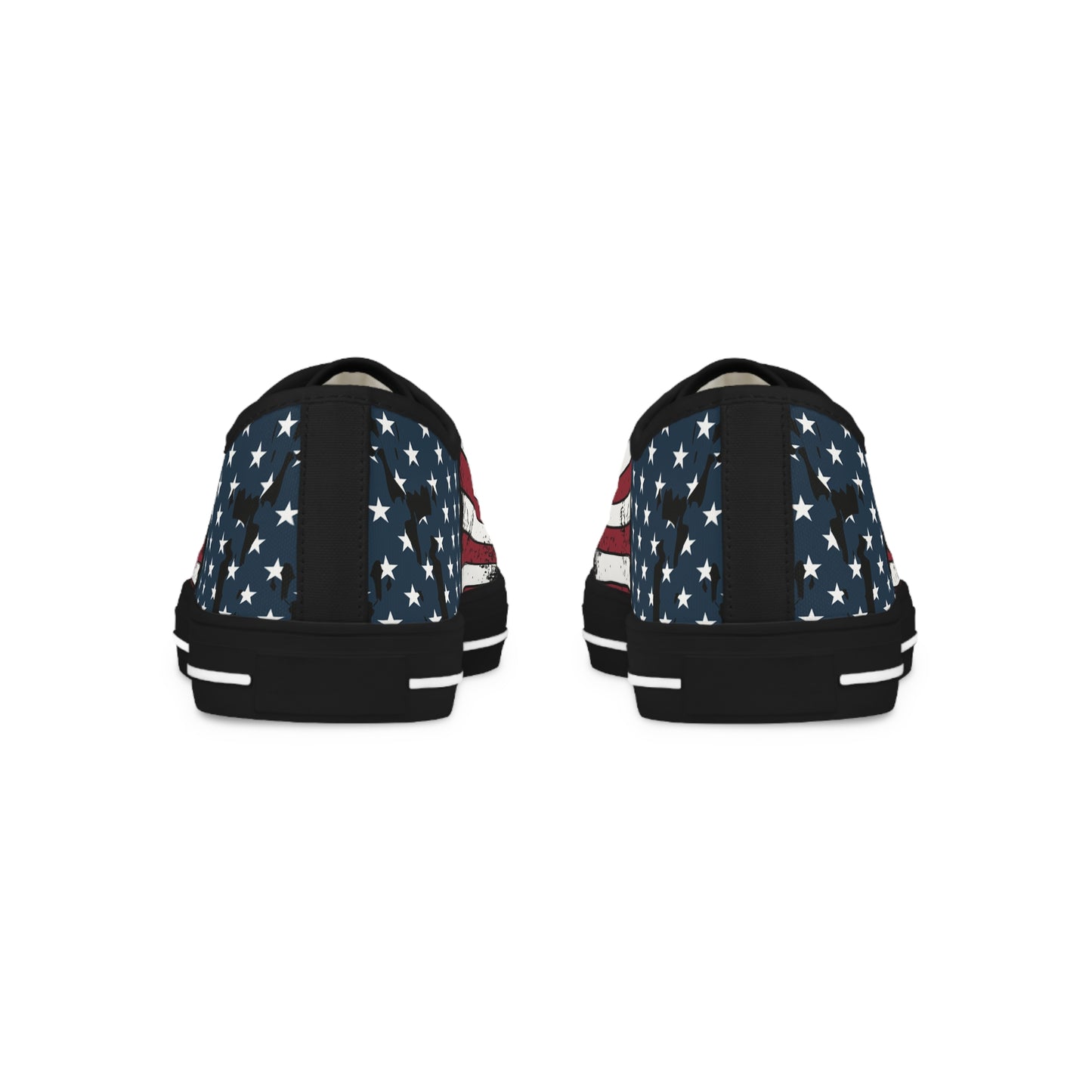 Patriotic "United We Stand" Men's Low Top Sneakers
