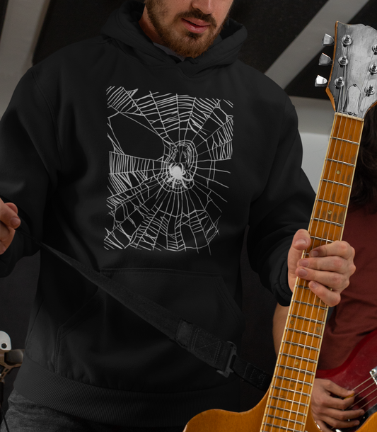 "Spider's Web" from Jamie's Hand-Drawn Spider Collection Unisex Hoodie